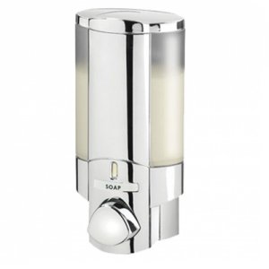 Aviva Translucent/Satin Silver Finish Single Soap Dispenser 295ml